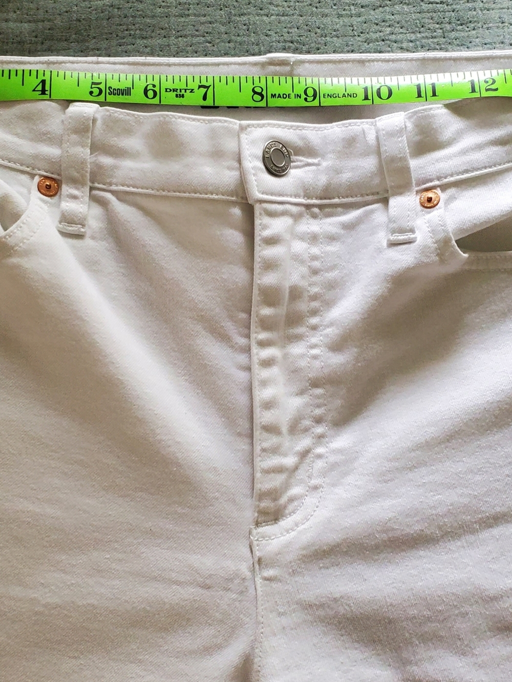 Lands' End White Boyfriend Jeans - Picture 6 of 9